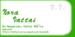 nora vattai business card